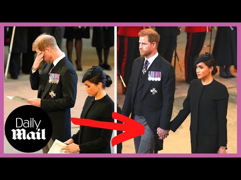 Prince Harry and Meghan Markle: Body Language analysis during Queen