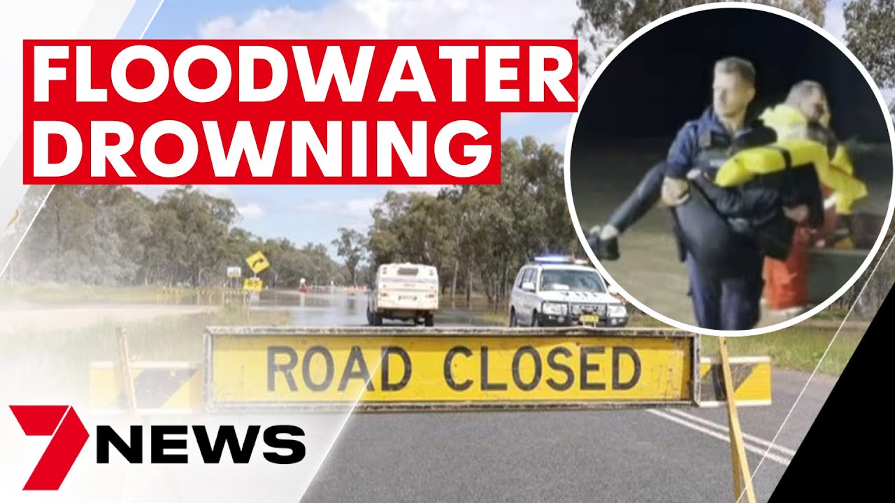 Boy drowns in Tullamore floodwaters, Sydney family found clinging to