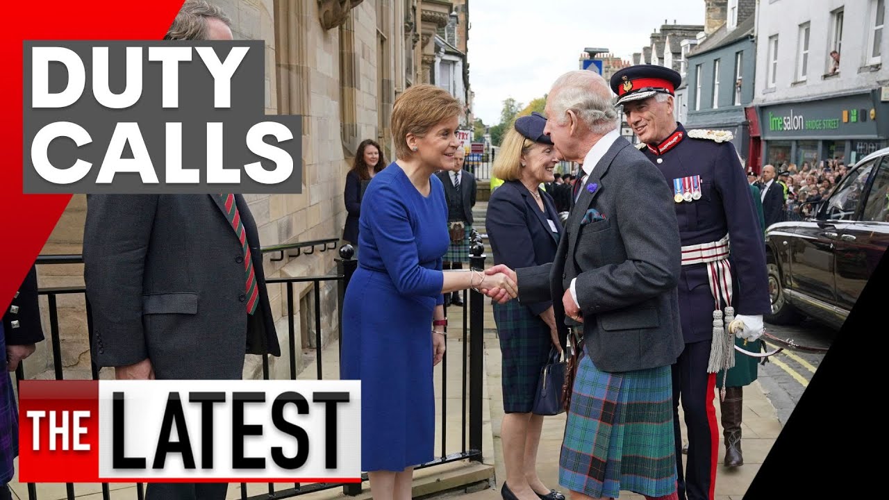 King and Queen Consort carry out first royal duties since end of royal mourning period 7NEWS