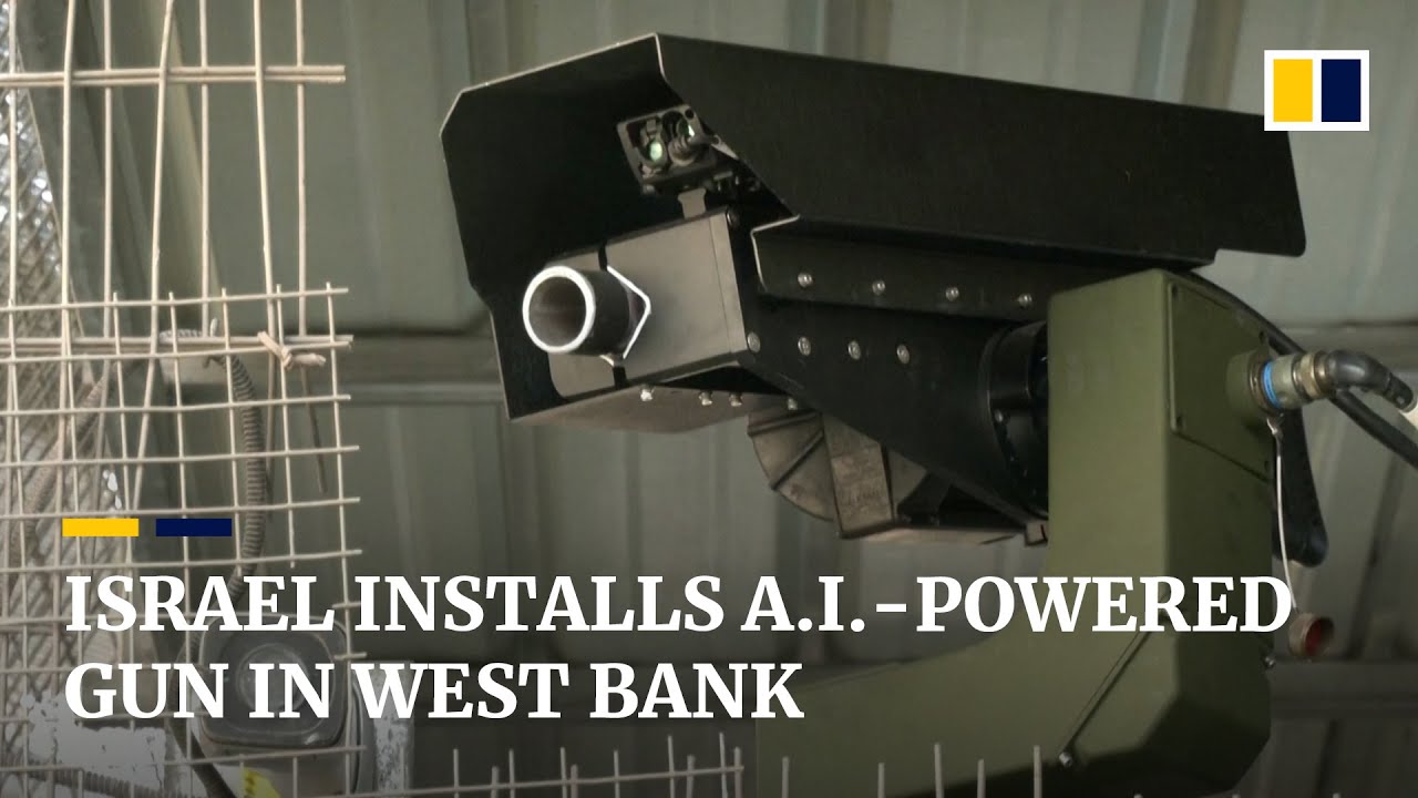 Israel installs AIpowered gun at West Bank checkpoint as riot control