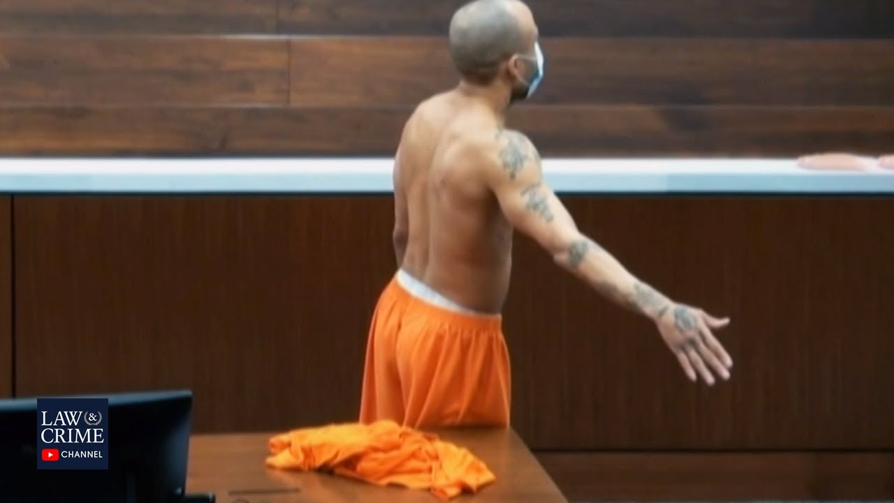 Darrell Brooks Goes Shirtless and Throws Tantrum After Courtroom