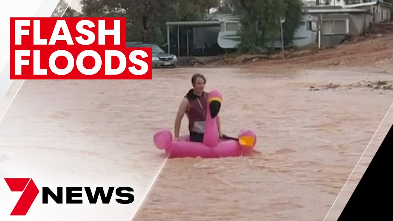 Outback Flash Flash-flooding hits outback South Australia, cutting off towns | 7NEWS ...