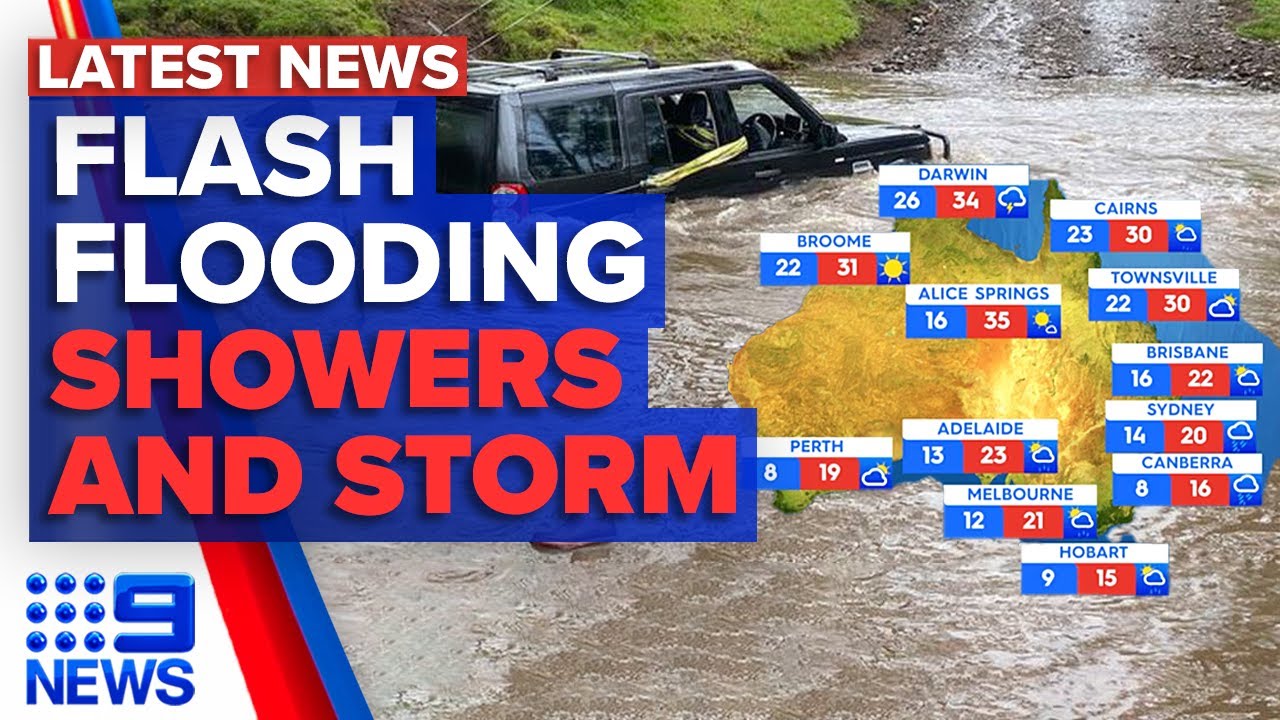 Potential flash flooding in NSW, Showers and storms across Victoria | 9 ...