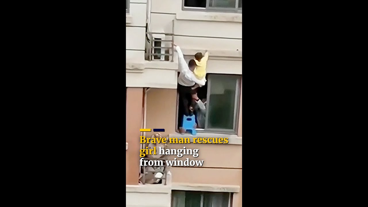 Brave Man In China Rescues 4 Year Old Girl Hanging From Window Shorts