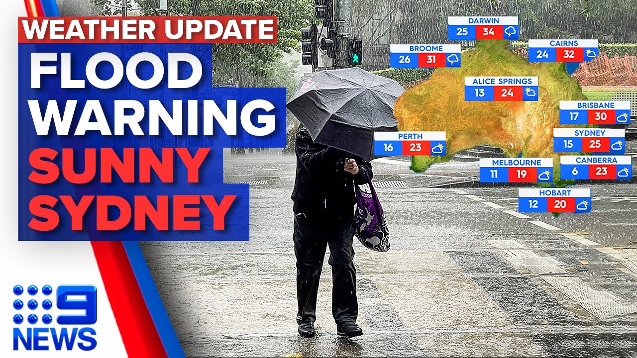 Major flood warning in Victoria, Mostly sunny in Sydney | 9 News ...