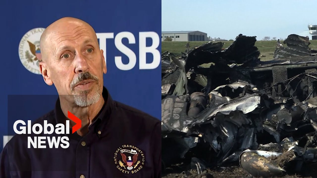 NTSB examining wreckage of 2 historic planes after fatal crash that ...