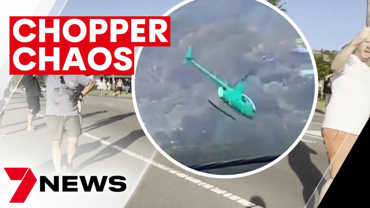Helicopter on its way to a birthday crashes at Forresters Beach 7NEWS