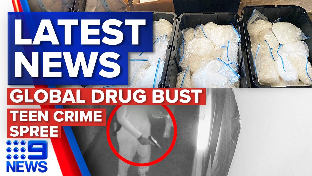 300 kg of cocaine and meth seized in drug bust, Teen crime spree | 9 ...