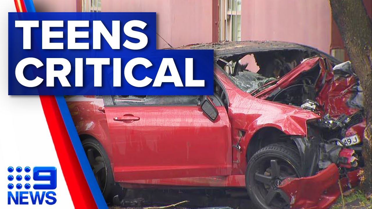 Five teens in critical condition after fiery crash in Sydney | 9 News ...