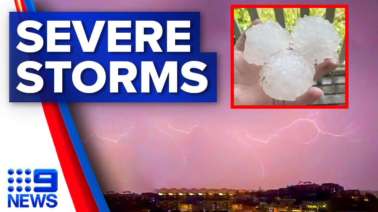Dangerous thunderstorms lashing parts of Queensland | 9 News Australia ...