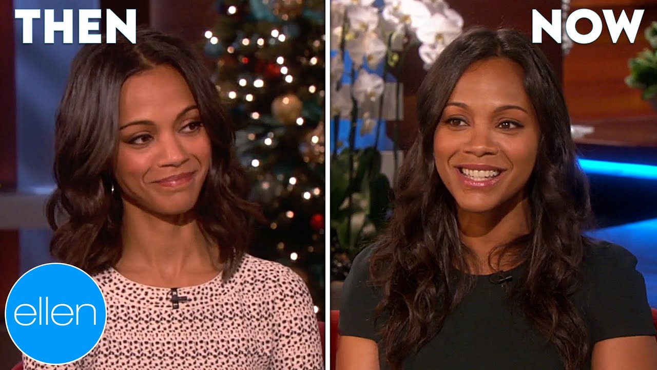 Then and Now: Zoe Saldaña's First & Last Appearances on The Ellen Show