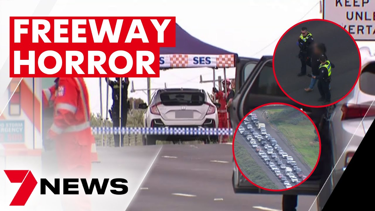 Shock incident on Princes Freeway causes traffic chaos 7NEWS The