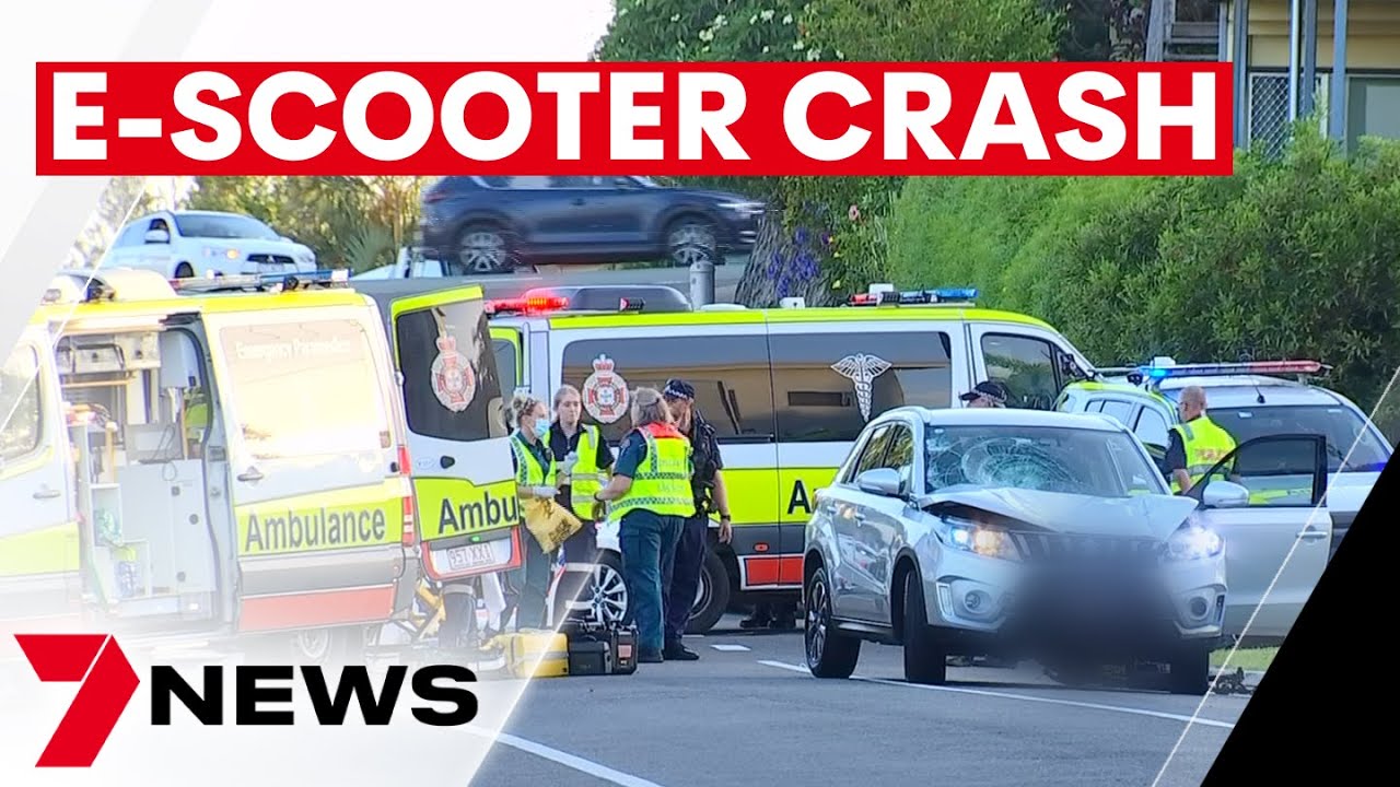 Two teenagers in hospital after e-scooter crash at Alexandra Headland ...