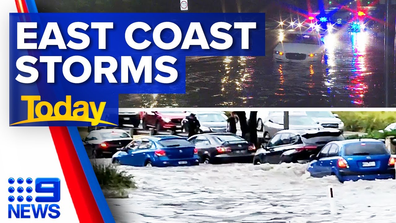 Wild storms lash the east coast, causing flooding, rescues and ...