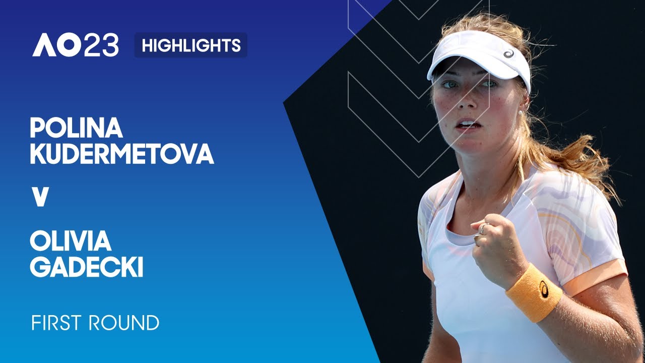 Polina Kudermetova v Olivia Gadecki Highlights Australian Open 2023