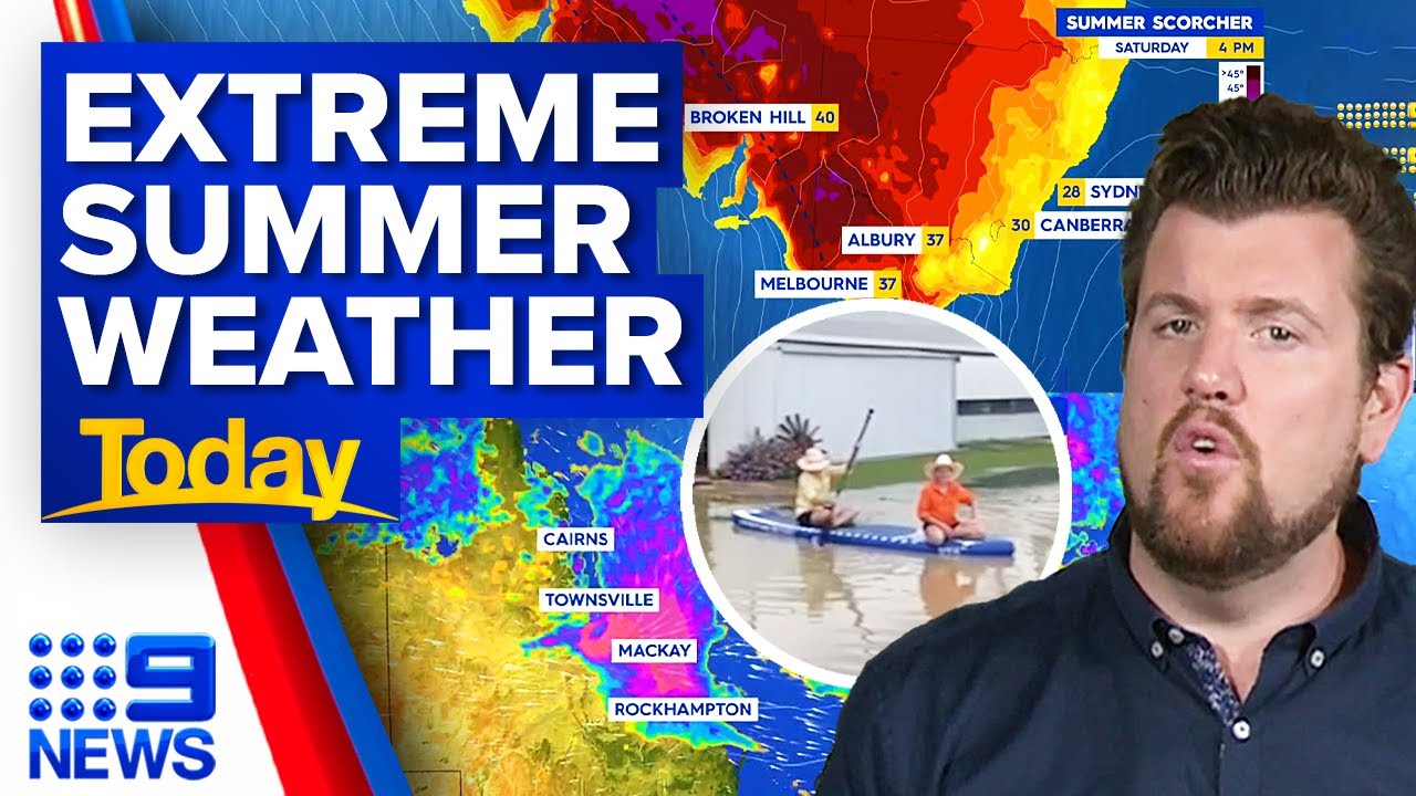 Brutal heatwave to sweep over east coast, Queensland summer storms | 9 ...