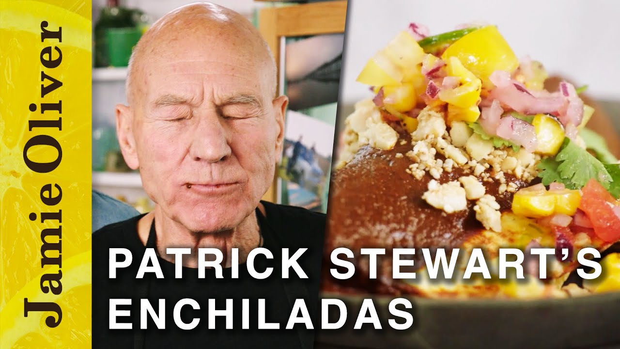 Enchiladas Patrick Stewart Friday Night Feast Jamie Oliver The