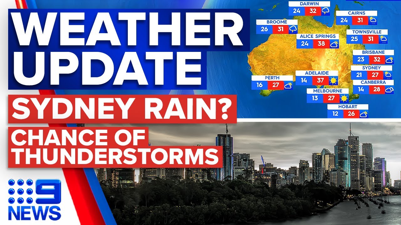 Potential Sydney showers, Chance of severe thunderstorms in Brisbane ...