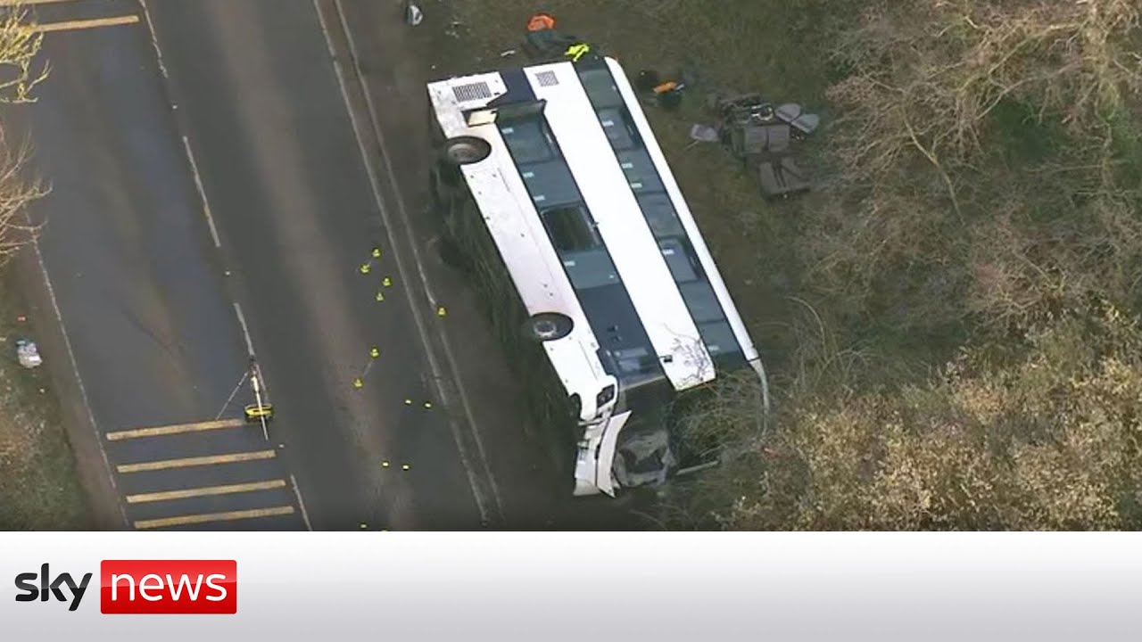 Somerset bus crash: Dozens injured after double-decker bus overturn ...