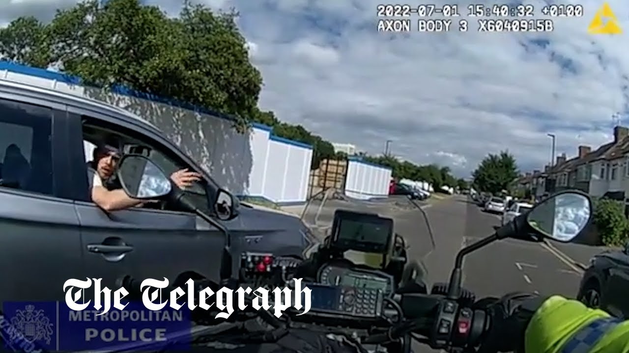 Metropolitan Police officer rammed off motorbike during traffic stop in ...