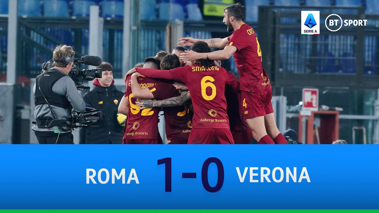 Roma vs Verona (1-0) | Roma back in UCL places after narrow win | Serie ...