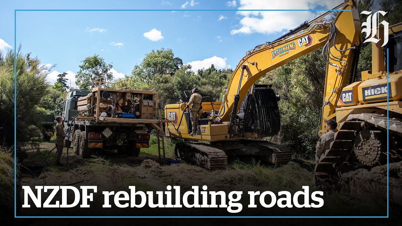 NZ Army builds road to isolated community in Hawke's Bay