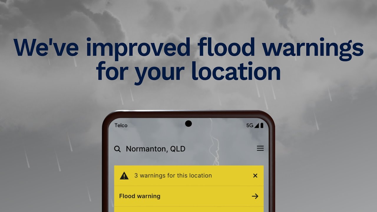 Australia Weather Flood warning service update for BOM Weather app