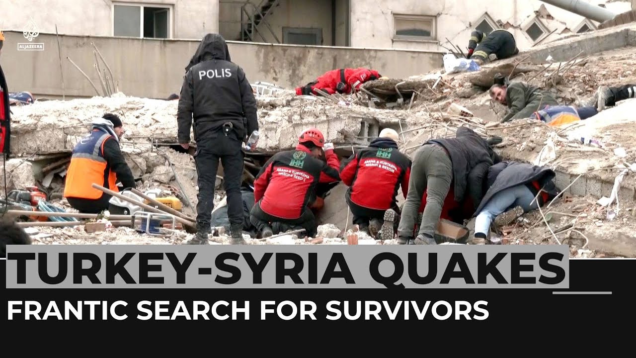 Turkey & Syria quakes: Frantic search for survivors as death toll ...