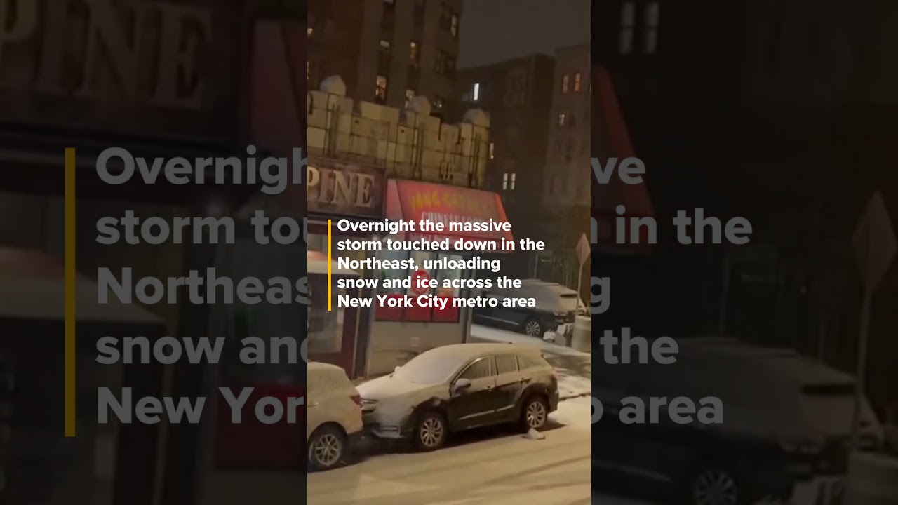 New York City, New England hit with first big snowstorm of 2023 #Shorts ...