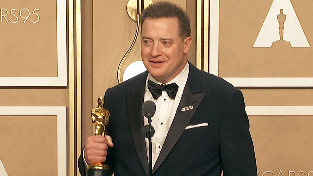 Oscars Brendan Fraser, Best Actor Full Backstage Interview The