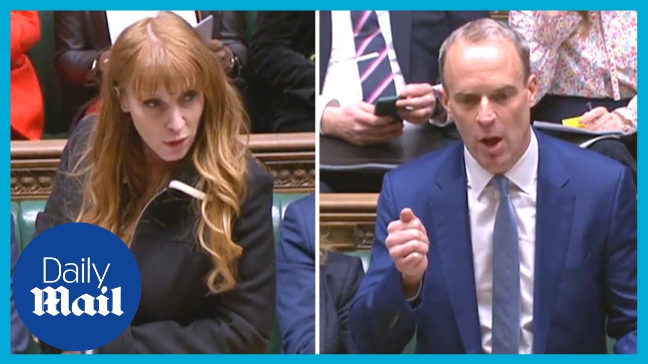 'I never called anyone scum': Dominic Raab mocks Angela Rayner during ...