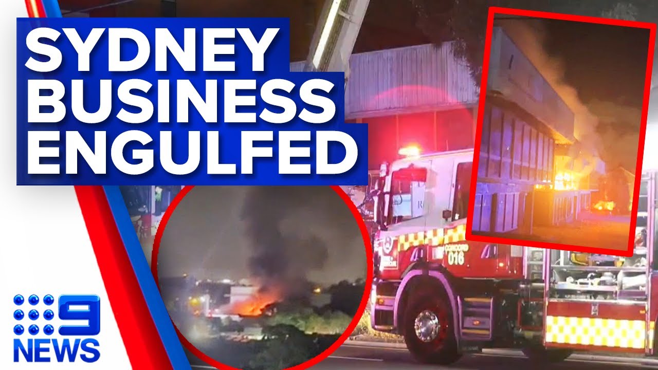 Massive fire tears through Sydney factory | 9 News Australia - The ...