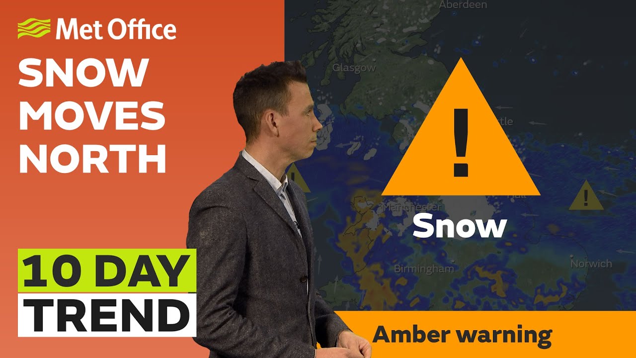 10 Day Trend 08/03/2023 – Snow moves north - Met Office Weather ...