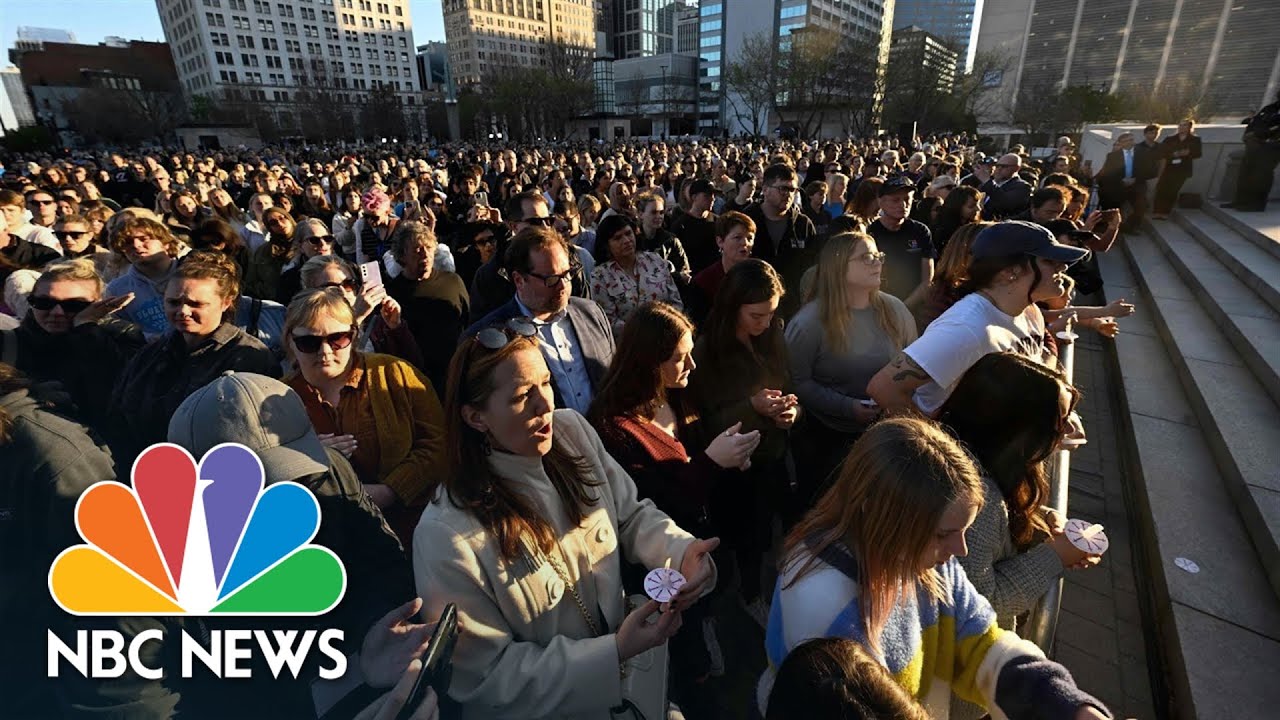 Nashville holds vigil for six victims of horrific school shooting - The ...