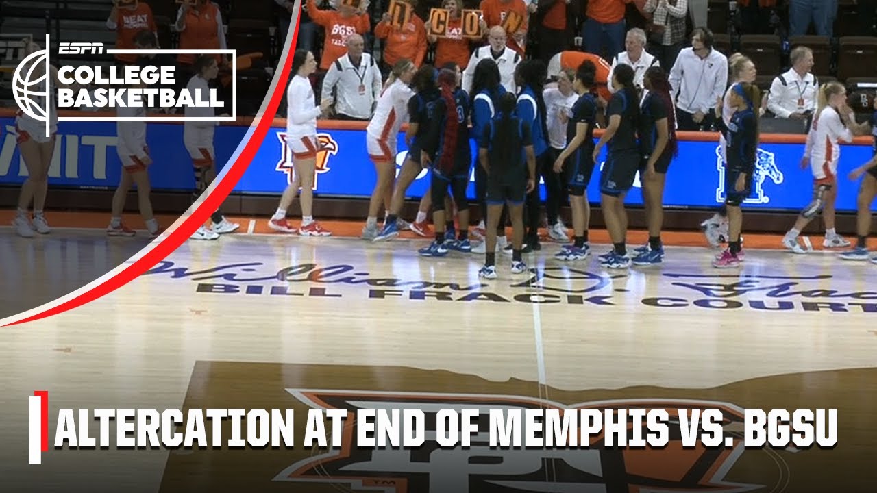 Memphis player strikes Bowling Green player in handshake line ESPN