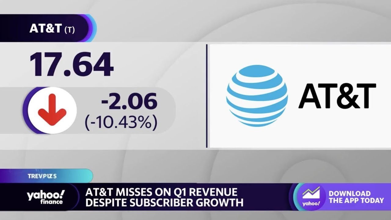 AT&T stock moves lower following revenue miss amid subscriber growth ...