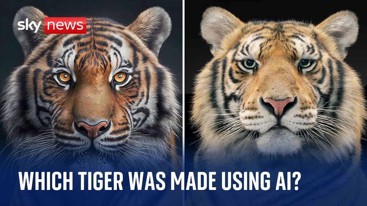 Can you tell which tiger is real and which was made using AI? The