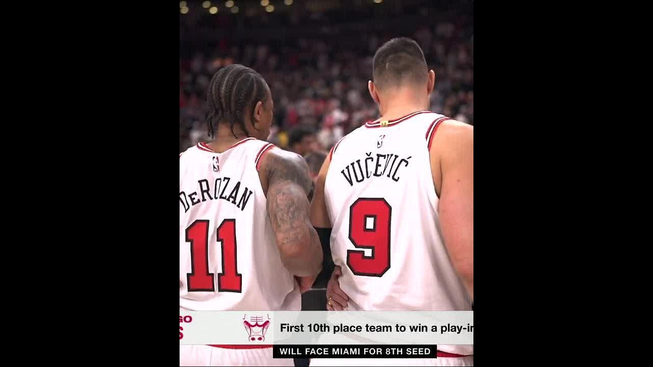 The moment the Chicago Bulls eliminated Toronto Raptors from the 2023 NBA Playoffs shorts