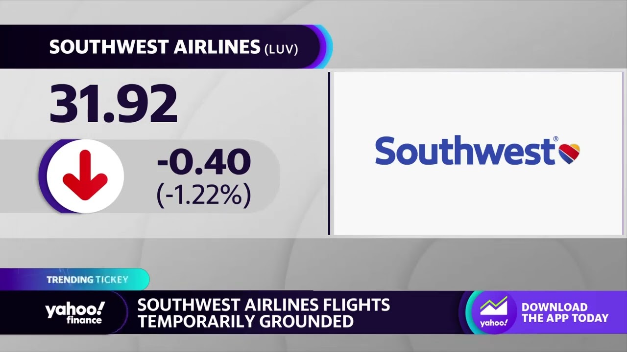 Southwest Airlines stock recovers following FAA ground stop The