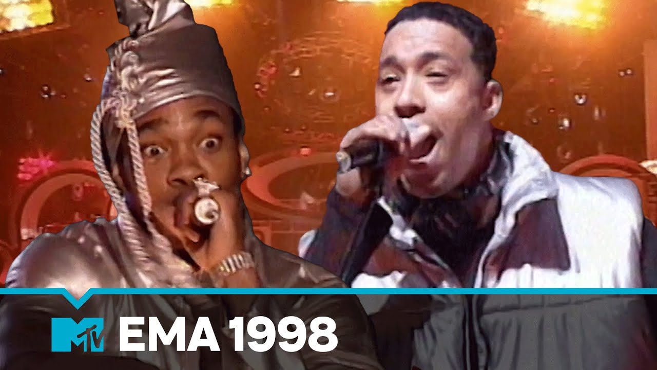 Busta Rhymes Performing 'Fire It Up' At The EMAs In 1998 MTV Music