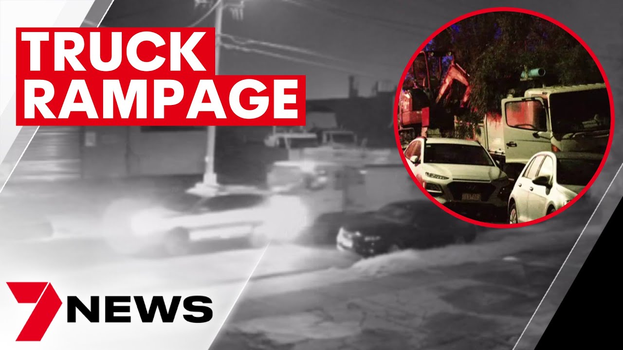 Stolen truck ploughs into a police car then a house in Melbourne’s ...