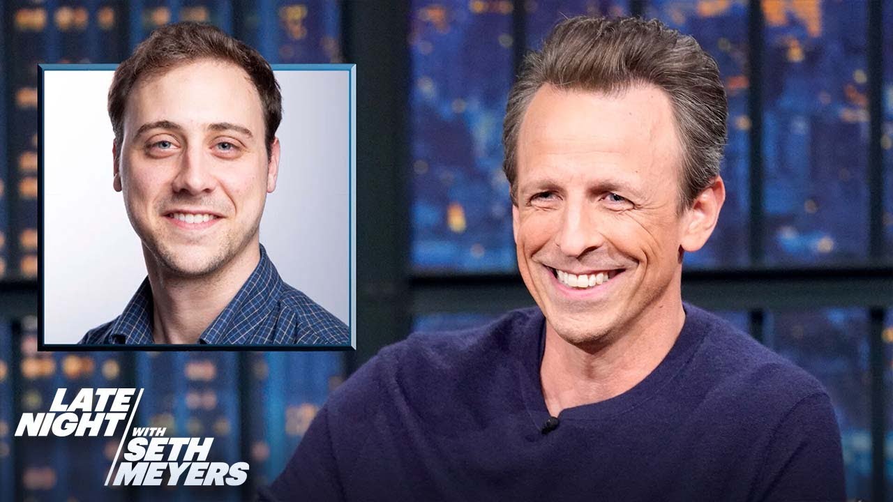 Seth Holds A Surprise Inspection Of His Monologue Writers In April 2023