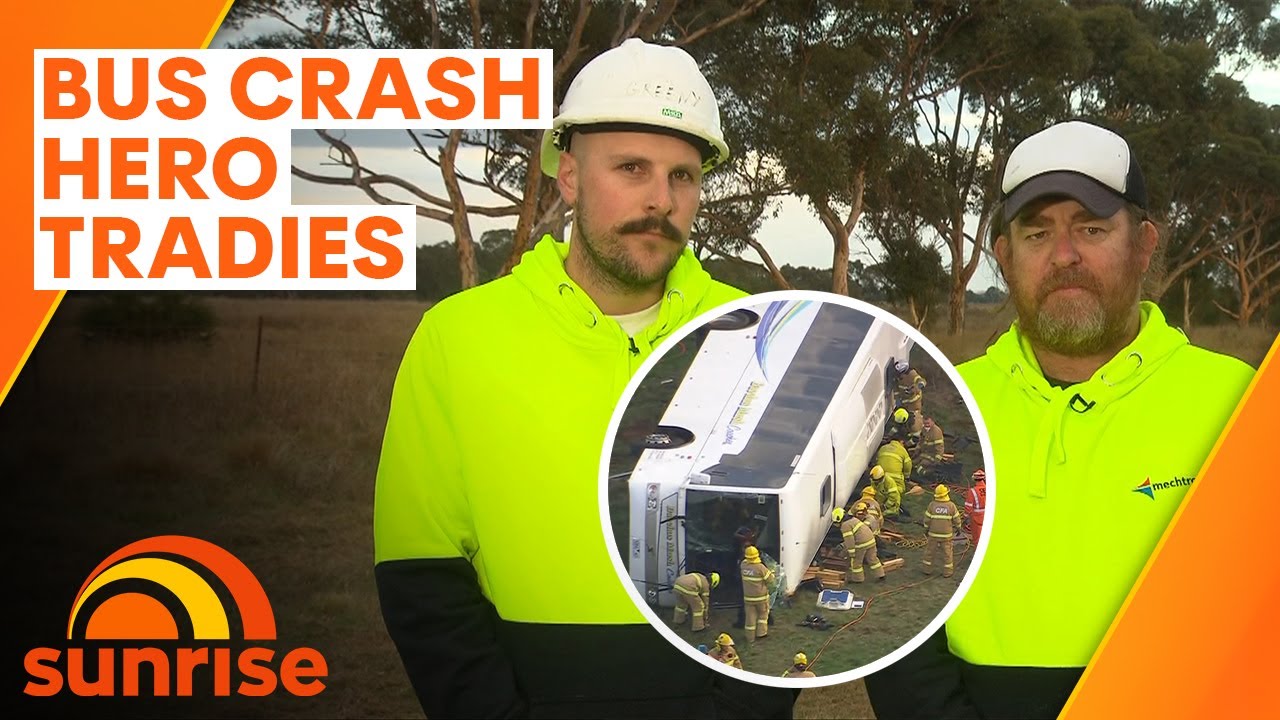 Meet the hero tradies who raced to help children following shocking