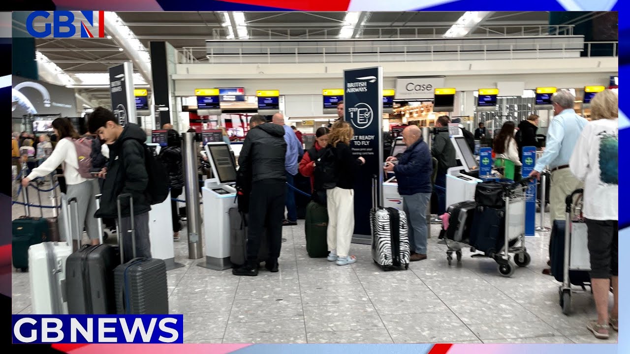 Travel CHAOS at Heathrow airport due to apparent glitch in IT system ...