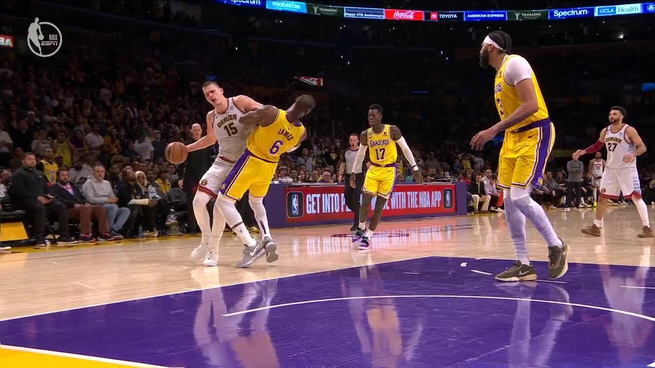 LeBron James draws BACKTOBACK offensive fouls from Nikola Jokic NBA on ESPN The Global Herald