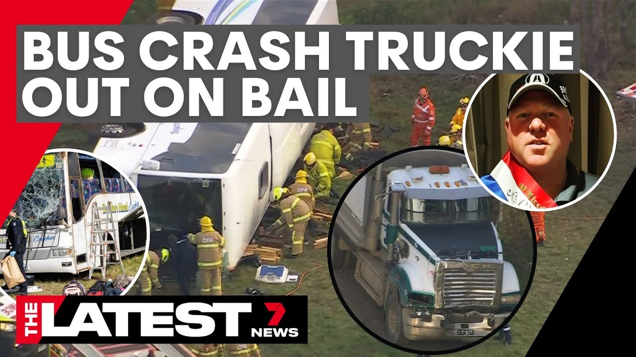 Truck driver in horror school bus crash granted bail | 7NEWS - The ...