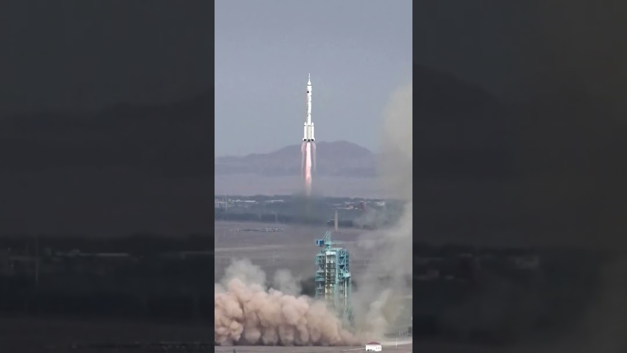 China launches crewed mission to its space station, plans moon landing ...
