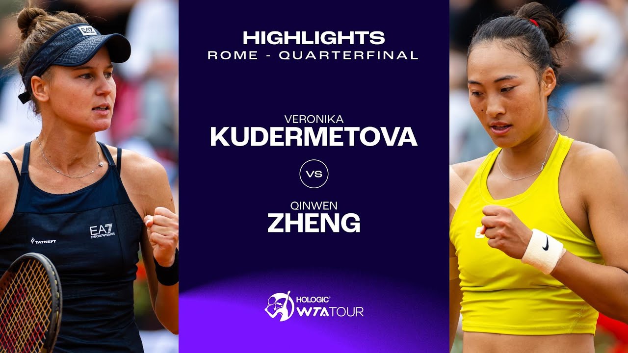 Veronika Kudermetova Vs Qinwen Zheng 2023 Rome Round Of 16 Wta Veronika Kudermetova Vs Qinwen Zheng 2023 Rome Round Of 16 Wta