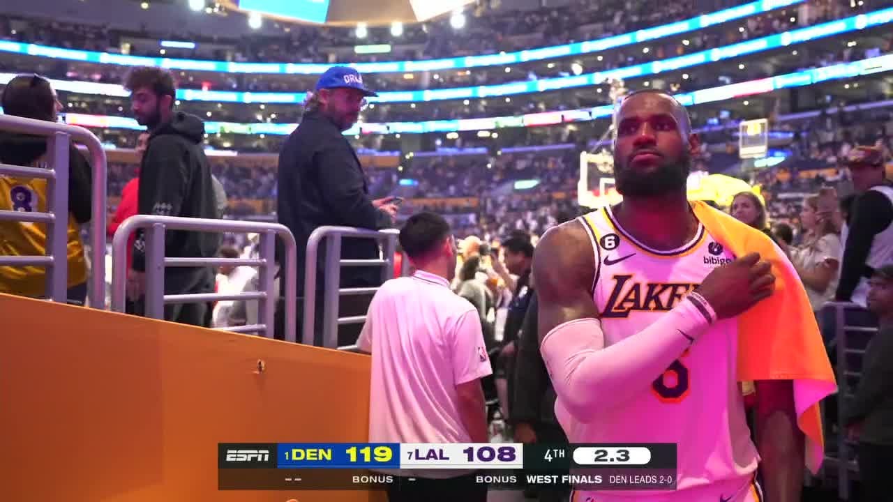 Lebron James Leaves Court Early As Lakers Go Down 3 0 To The Nuggets Lebron James Leaves Court Early As Lakers Go Down 3 0 To The Nuggets