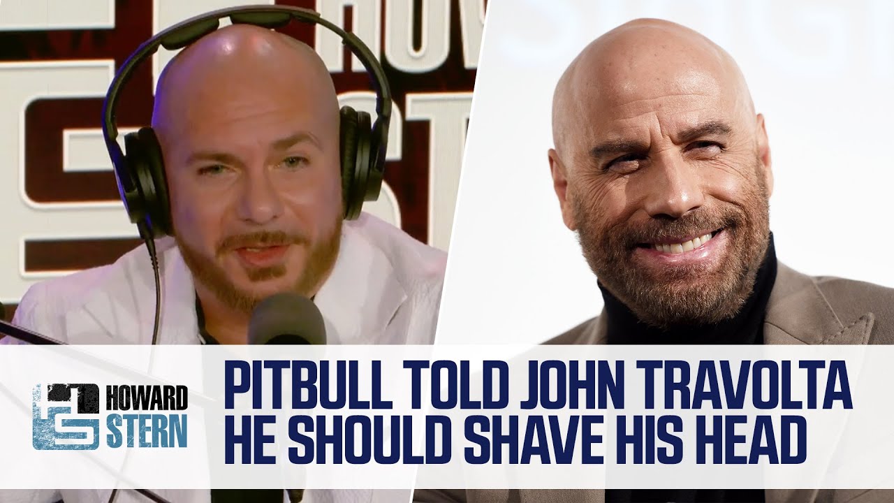 Pitbull Gave John Travolta the GoAhead to Shave His Head The Global